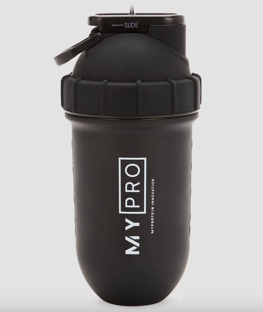 Shaker de plastico PREMIUM negro mate - MyProtein x Shakesphere
