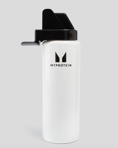 Botella de agua híbrida Transparente/negro - MyProtein