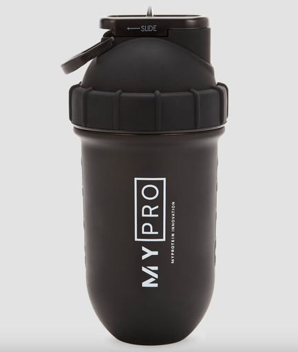 Shaker de plastico PREMIUM negro mate - MyProtein x Shakesphere