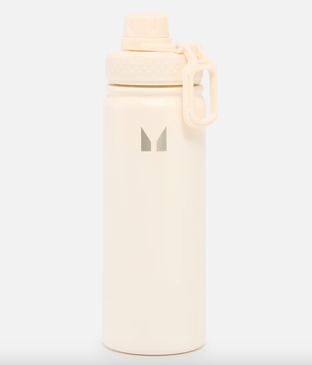 Botella de agua metálica mediana Crema natural - MyProtein